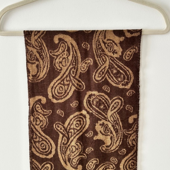Cejon Brown & Tan Paisley Scarf - Picture 11 of 16